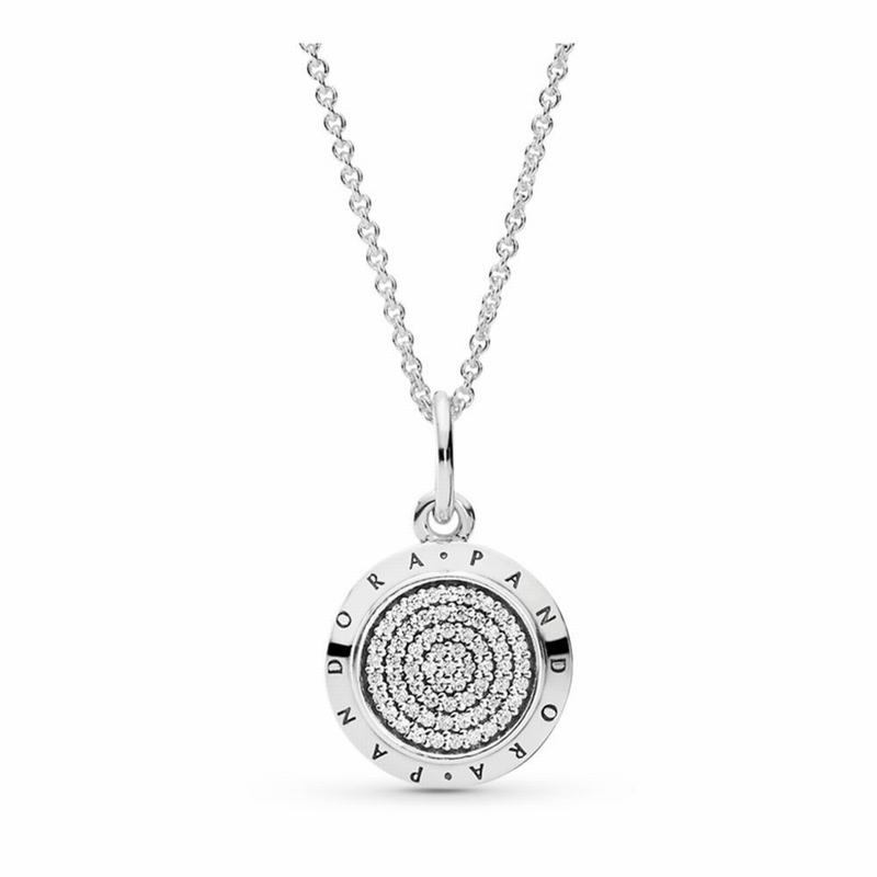 Pandora Signature Pendant Necklace Silver Egypt WU5632710